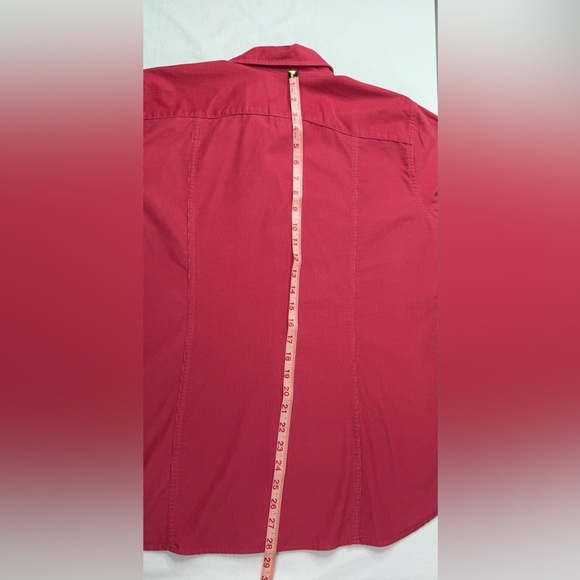 Lands' End Vibrant Pink Corduroy Casual Shirt Long Sleeve Size Large - Picture 9 of 9